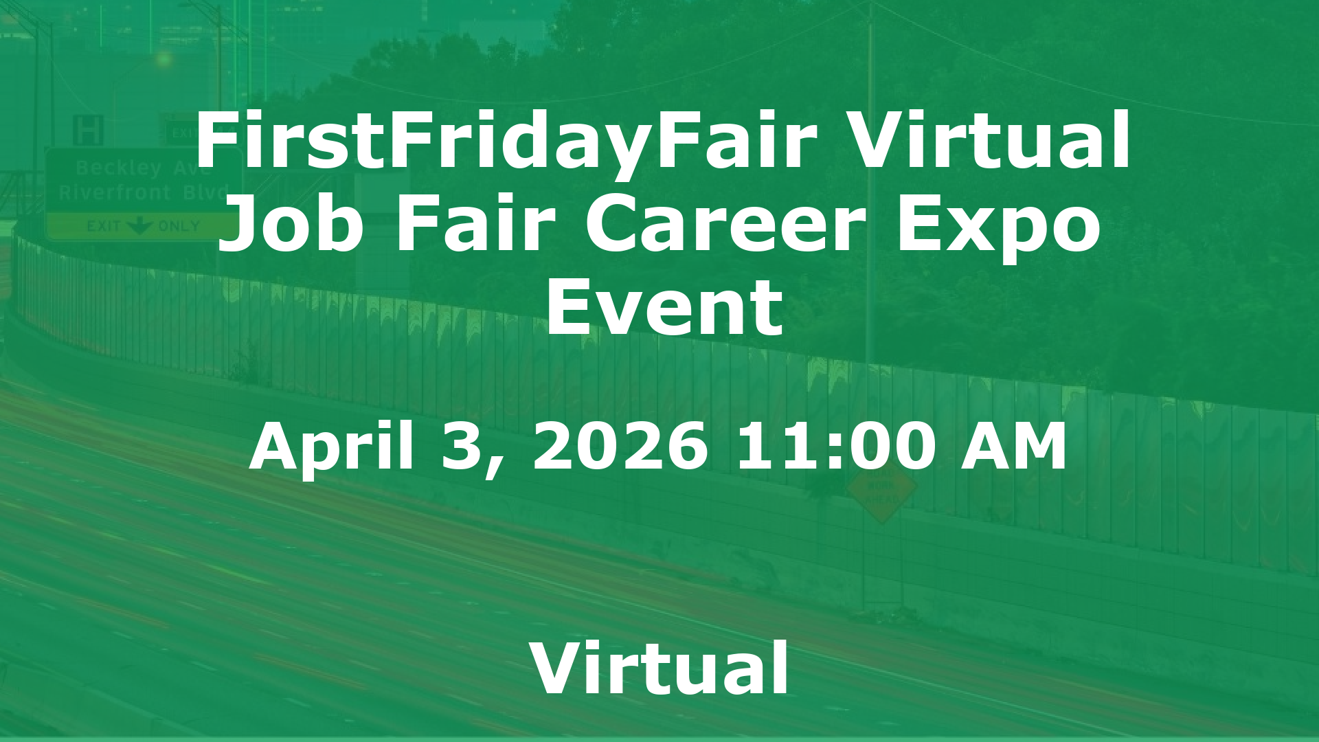 FirstFridayFair Virtual Job Fair Career Expo Event event image